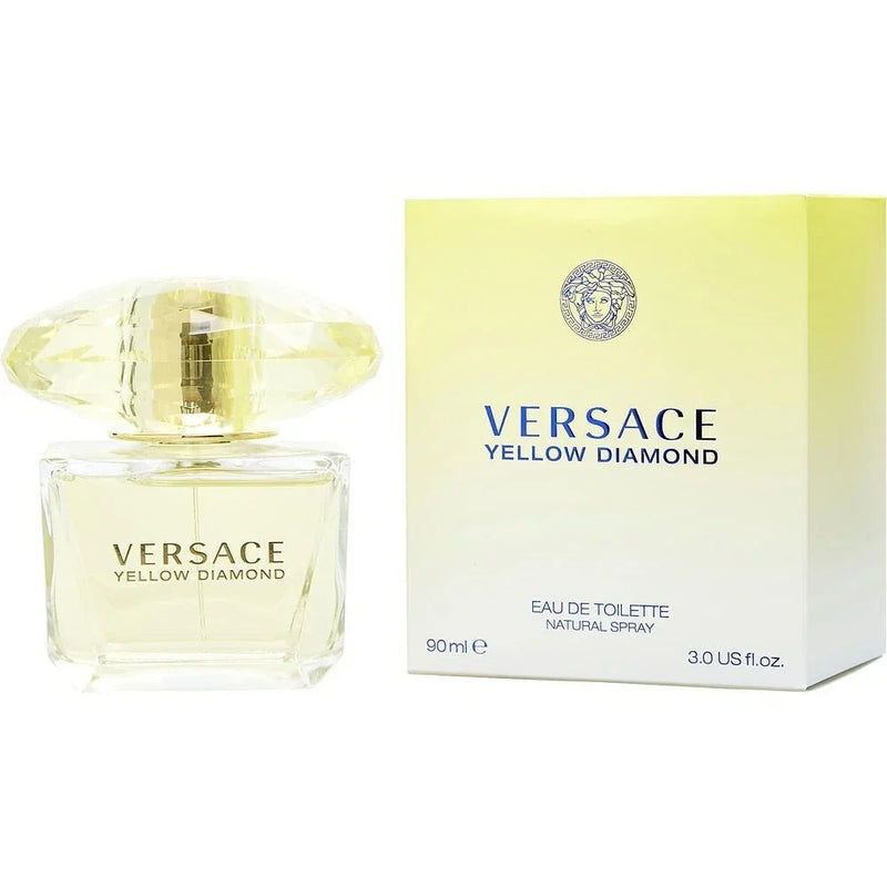 Versace Yellow Diamond Eau de Toilette Spray 3 oz / 90ml for Women – Luxury Fragrance