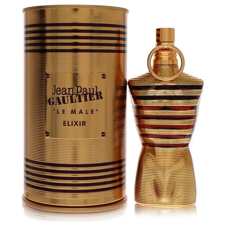 Jean Paul Gaultier Le Male Elixir Eau de Parfum 2.5 Oz / 75ml for Men | Warm Long Lasting Luxury Fragrance