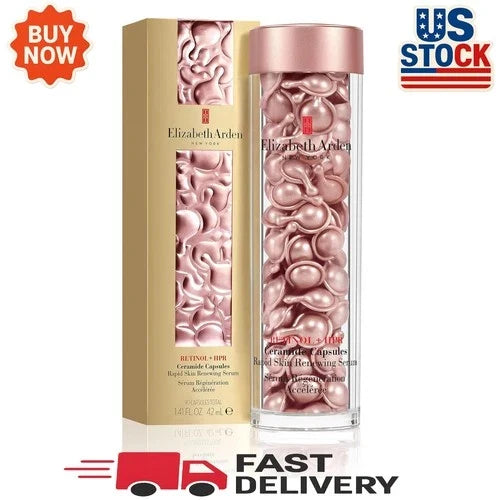Elizabeth Arden Retinol Ceramide Capsules Line Erasing Night Serum – 90 Capsules (42ml / 1.4 fl oz)